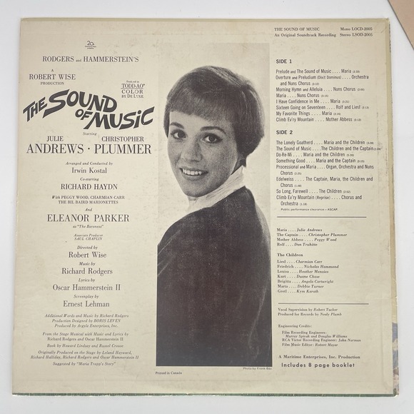 The Sound Of Music 1965 Original Soundtrack Vinyl Record Album Red Seal Stereo - Picture 3 of 10